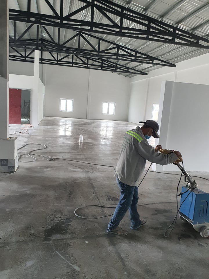 Mài Sàn Bê Tông Nhà Xưởng Tầng Hầm